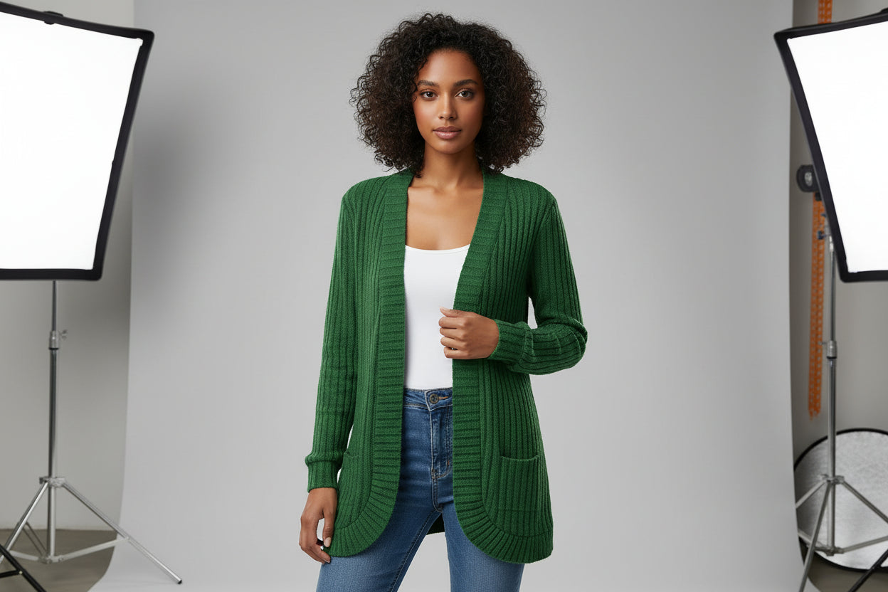 Flowy Button Midi Dress – Elovyn